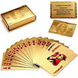 Speelkaarten Waterdicht | Special Edition Pokerkaarten - Poker Kaartspel - Spel Kaarten | Goud